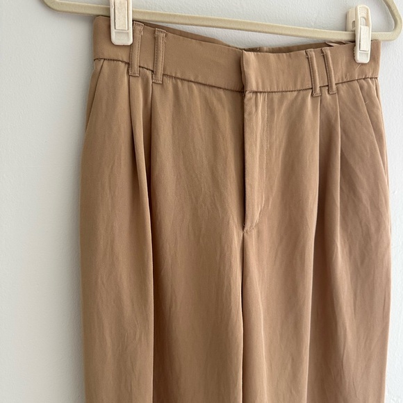 Zara beige Straight Leg Pants High-Waisted - Picture 2 of 5